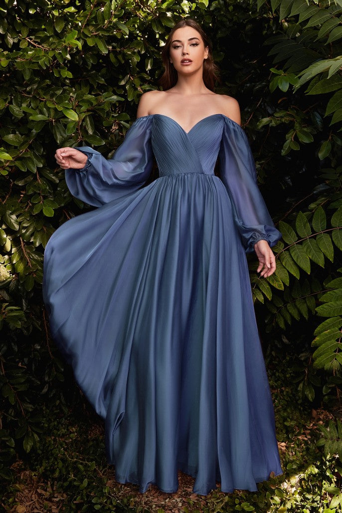 Cinderella Divine - BD103 Cowl Neck Satin Sheath Tea-Length Dress – Couture  Candy